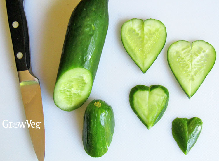 Cucumber hearts