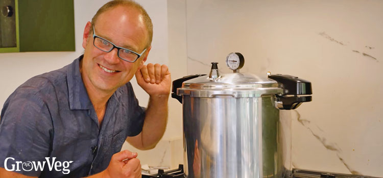 Ben with his pressure canner