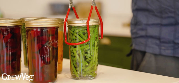 Lifting a jar of beans